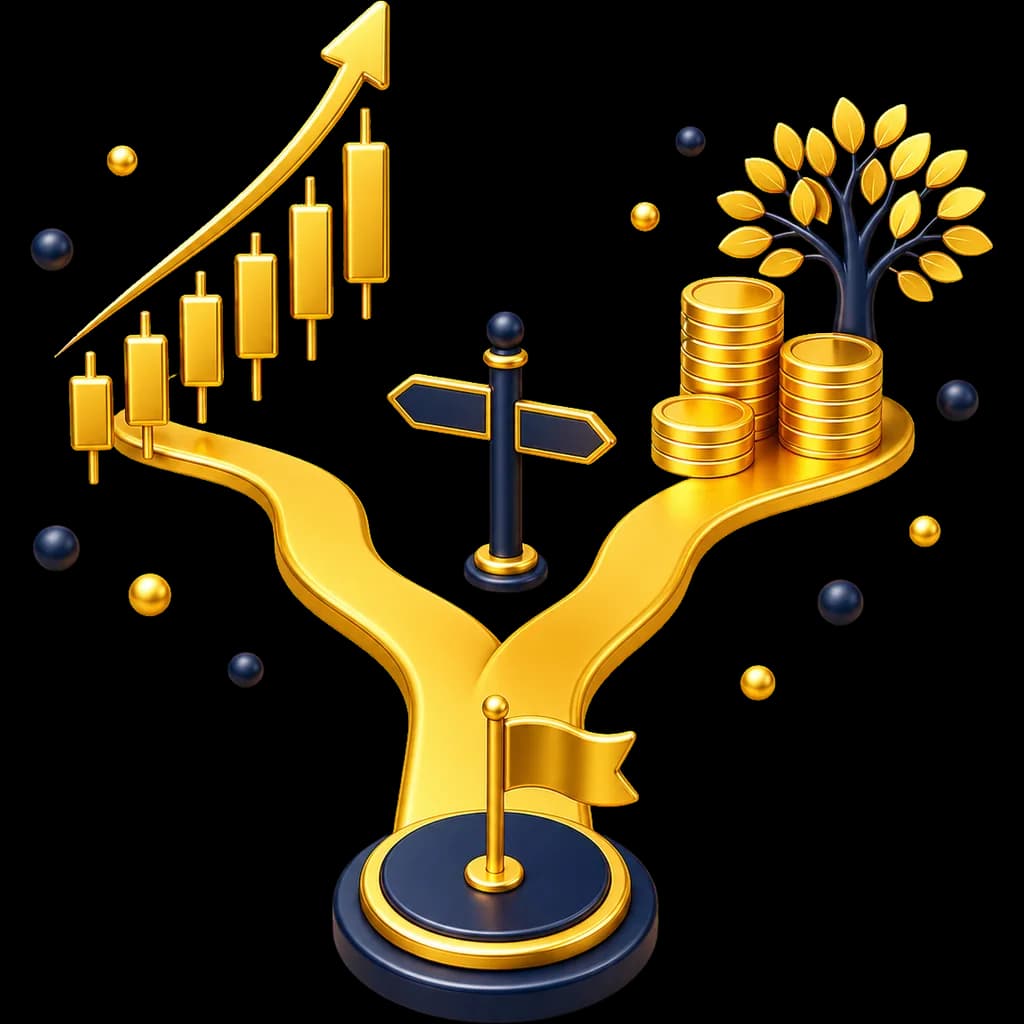Drumul se bifurcă în trading și investiții